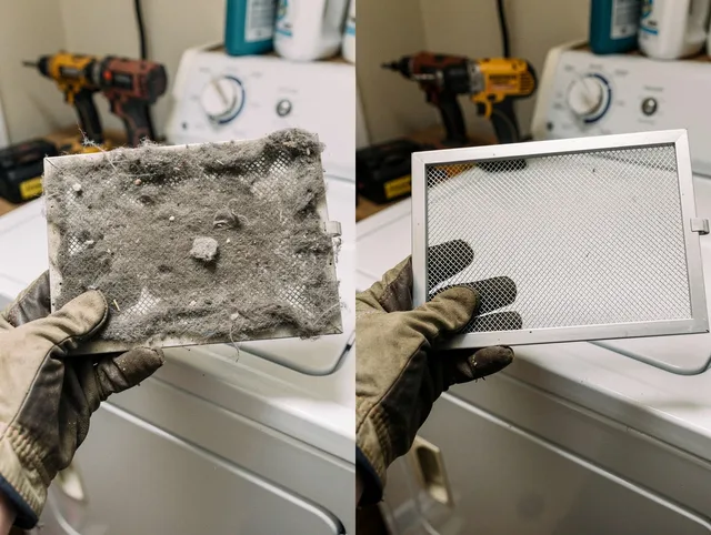 Professional lint trap cleaning by Temescal Valley Dryer Vent Cleaning in Temescal Valley