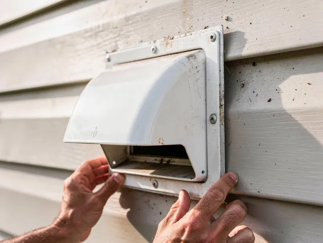 Temescal Valley Dryer Vent Cleaning technician delivering thorough residential dryer vent cleaning service in Temescal Valley